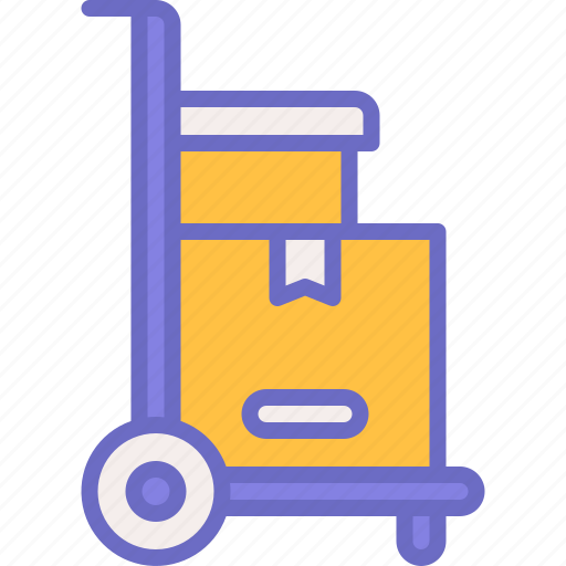 Trolley, box, grocery, retail, cart icon - Download on Iconfinder