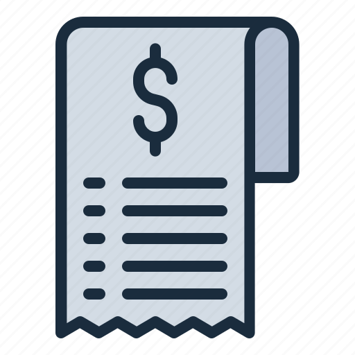 Bill, finance, shopping, commerce, supermarket, grocery icon - Download on Iconfinder
