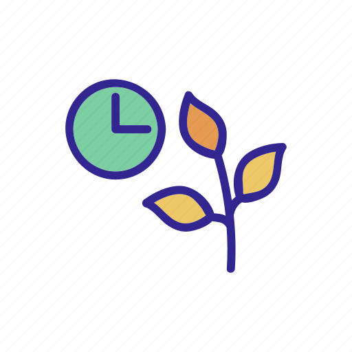 Growing, leaves, money, outline, plant, time, tree icon - Download on Iconfinder