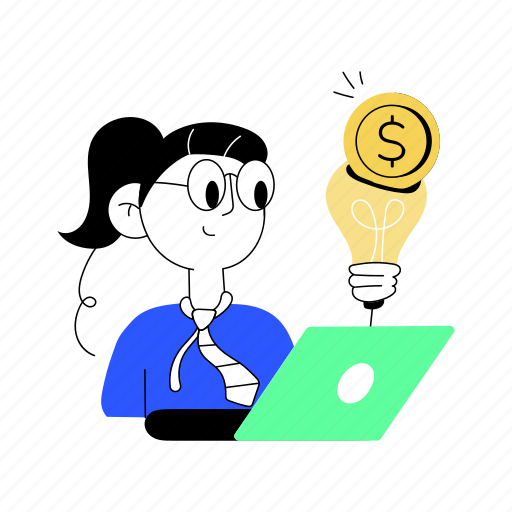 Fundraising idea, crowdfunding idea, financial idea, financial innovation, investment idea illustration - Download on Iconfinder