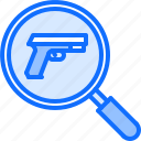 gun, search, magnifier, pistol, weapons, shop