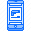 gun, pistol, app, smartphone, weapons, shop