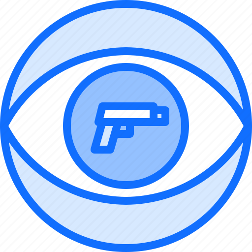 Eye, vision, pistol, gun, weapons, shop icon - Download on Iconfinder