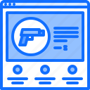 gun, website, browser, pistol, weapons, shop