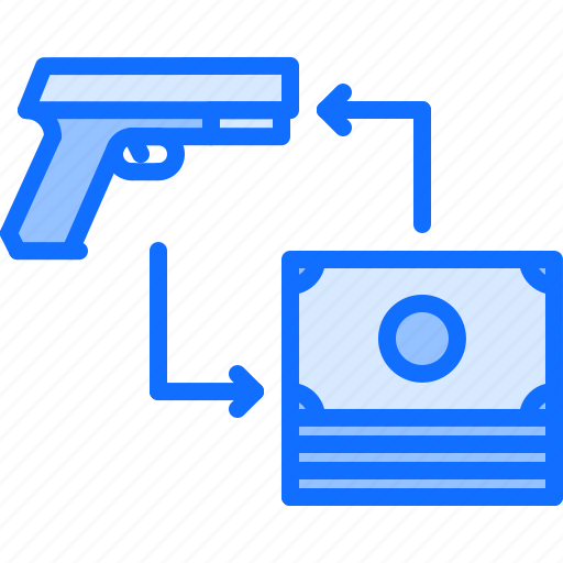Gun, money, purchase, exchange, pistol, weapons, shop icon - Download on Iconfinder