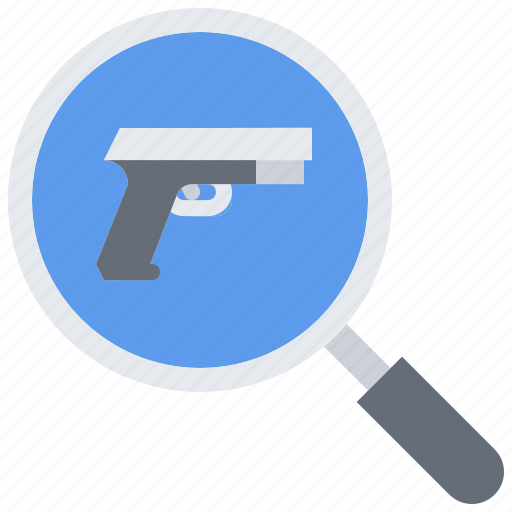 Gun, search, magnifier, pistol, weapons, shop icon - Download on Iconfinder