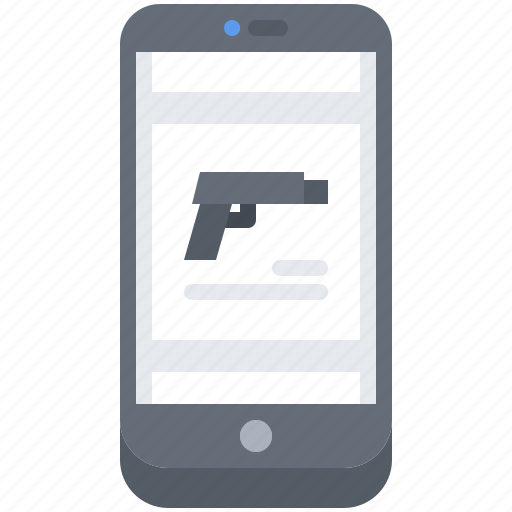 Gun, pistol, app, smartphone, weapons, shop icon - Download on Iconfinder