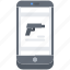 gun, pistol, app, smartphone, weapons, shop 