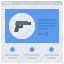 gun, website, browser, pistol, weapons, shop 