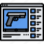 gun, video, website, browser, pistol, weapons, shop 