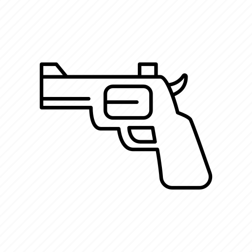 Gun, weapon, revolver, firearm, military icon - Download on Iconfinder
