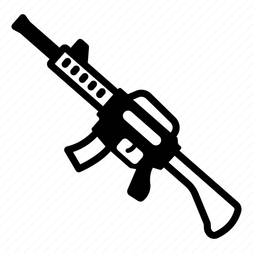 Weapon, rifle, m416, firearm, shotgun icon - Download on Iconfinder