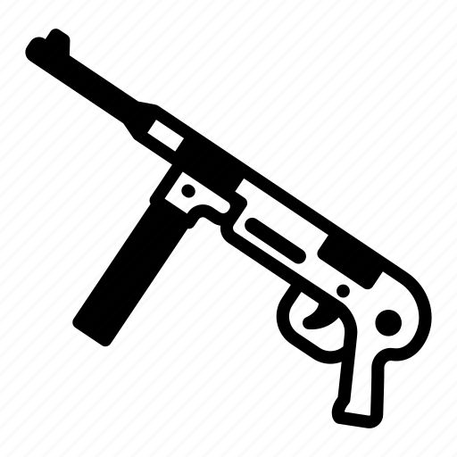 Machine gun, mp40, weapon, firearm, gun icon - Download on Iconfinder