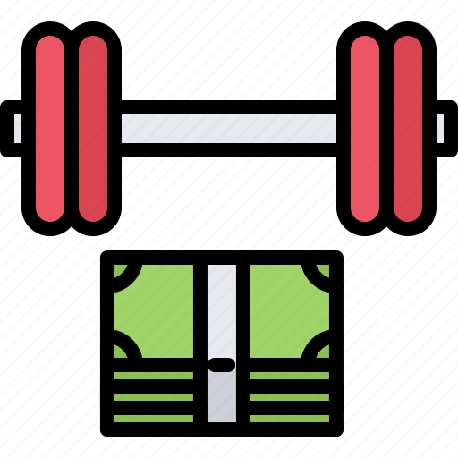 Barbell, fitness, gym, money, purchase, sport, workout icon - Download on Iconfinder