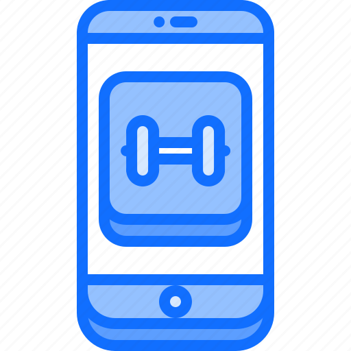 App, fitness, gym, phone, smartphone, sport, workout icon - Download on Iconfinder