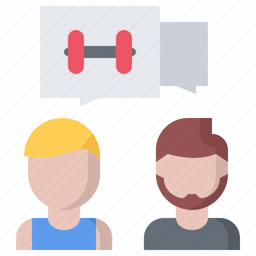 Coach, consultation, fitness, gym, sport, talk, workout icon - Download on Iconfinder