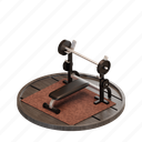 gym, fitness, equipment, background, illustration, object, 3d rendering, healthcare, 3d render 