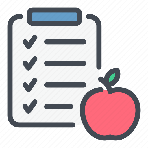 Health, healthly, food, plan, checklist icon - Download on Iconfinder