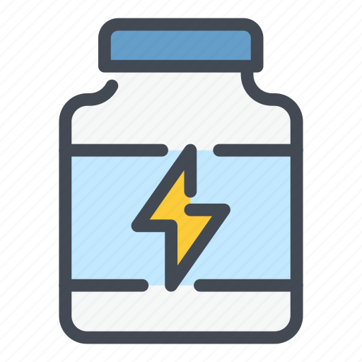 Bottle, energy, protein, nutrition, drink, power icon - Download on Iconfinder