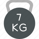 kettlebell, exercise, gym, weight, icon
