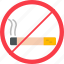 no, smoking, pipe, cigarette, smoke, icon 