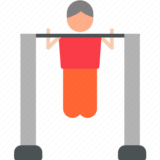 Pull, up, bar, exercising, body, weight icon - Download on Iconfinder