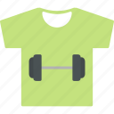 shirt, gym, exercising, equipment, fitness, barbell