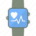smartwatch, exercise, fitness, gym, heart, rate, watch, iconexercise, icon