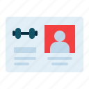 membership, card, member, gym, sport, fitness, exercise, workout