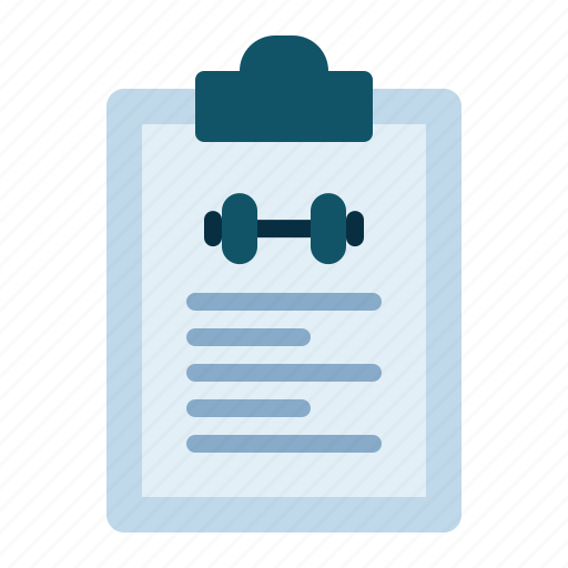 Report, clipboard, gym, sport, fitness, exercise, workout icon - Download on Iconfinder