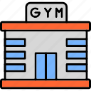 gym, dumbbells, exercise, fitness, workout, icon