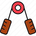 hand, grip, exercise, fitness, training, icon