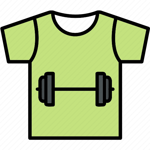 Shirt, gym, exercising, equipment, fitness, barbell icon - Download on Iconfinder