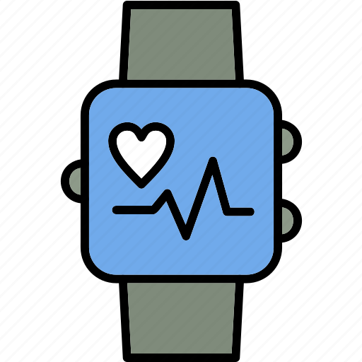 Smartwatch, exercise, fitness, gym, heart, rate, watch icon - Download on Iconfinder