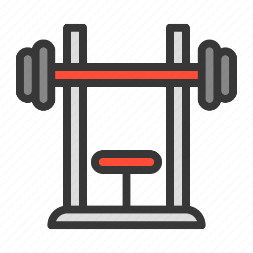 Ab bench, barbell, bench, equipment, gym, sport, taining icon - Download on Iconfinder