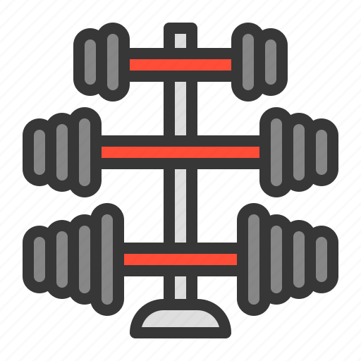 Barbell, barbell stand, equipment, gym, sport, taining icon - Download on Iconfinder