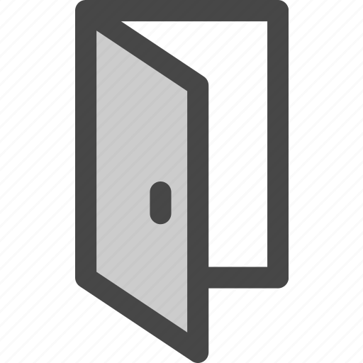 Door, doorway, entrance, exit, house, open, passage icon - Download on Iconfinder