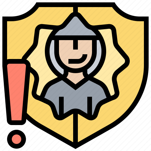 Alert, risk, security, unprotected, warning icon - Download on Iconfinder
