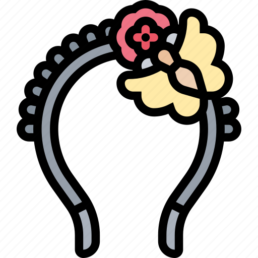 Headband, metal, hairgrip, jewelry, accessory icon - Download on Iconfinder