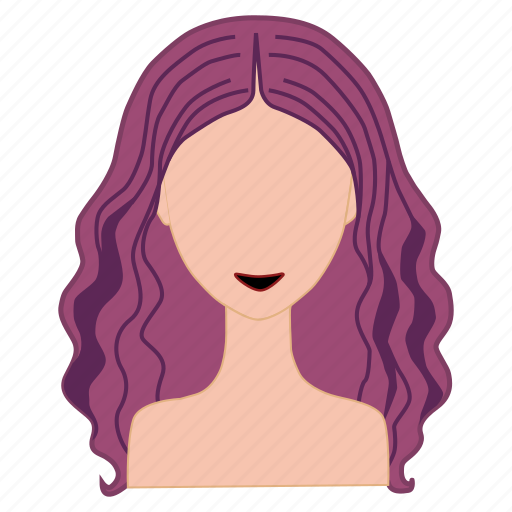 Beauty, hair, hair colouring, hairstyle, purple hair, salon, woman icon - Download on Iconfinder