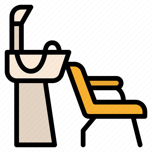 Chair, hair, sink, wash, washing icon - Download on Iconfinder