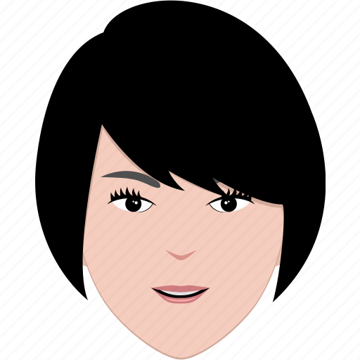 Face, girl, hair, hairstyle, modern, short, woman icon - Download on Iconfinder