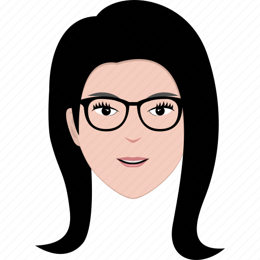 Face, girl, glasses, hairstyle, office, spectacle, woman icon - Download on Iconfinder