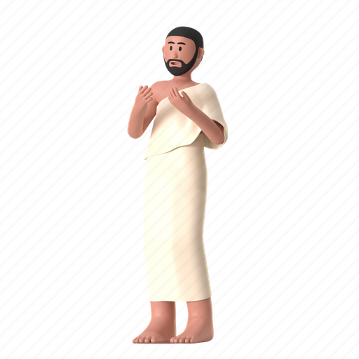 Pray open hand, worship, prayer, praying, hand, hajj, umrah 3D illustration - Download on Iconfinder
