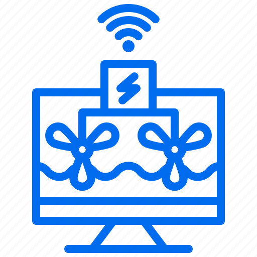 Computer, energy, plant, power, sea, turbine, wireless icon - Download on Iconfinder