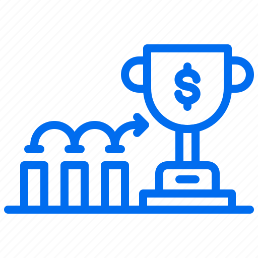 Arrow, award, chart, graph, money, startup, trophy icon - Download on Iconfinder
