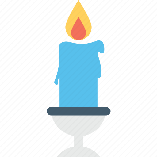 Burning candle, candle, candle light, halloween candle, scary icon - Download on Iconfinder