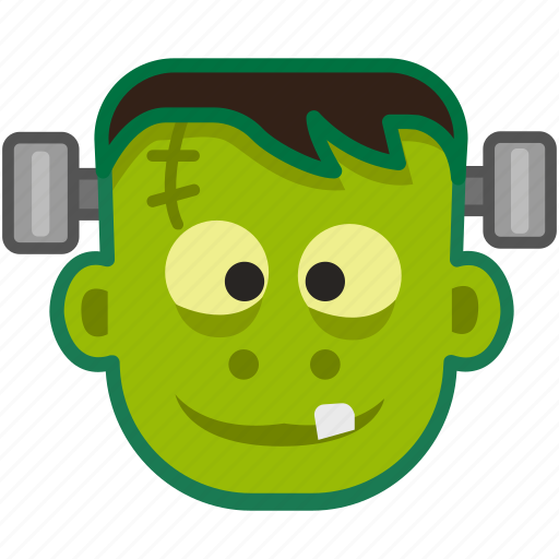 Cute, frankenstein, halloween, mask, monster, spooky, zombie icon - Download on Iconfinder