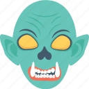 dreadful, halloween, halloween mask, monster, scary face