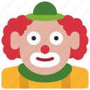 clown, spooky, scary, character, costume